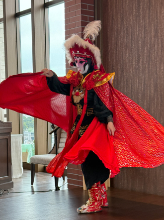 20周年パーティー 変面ショー